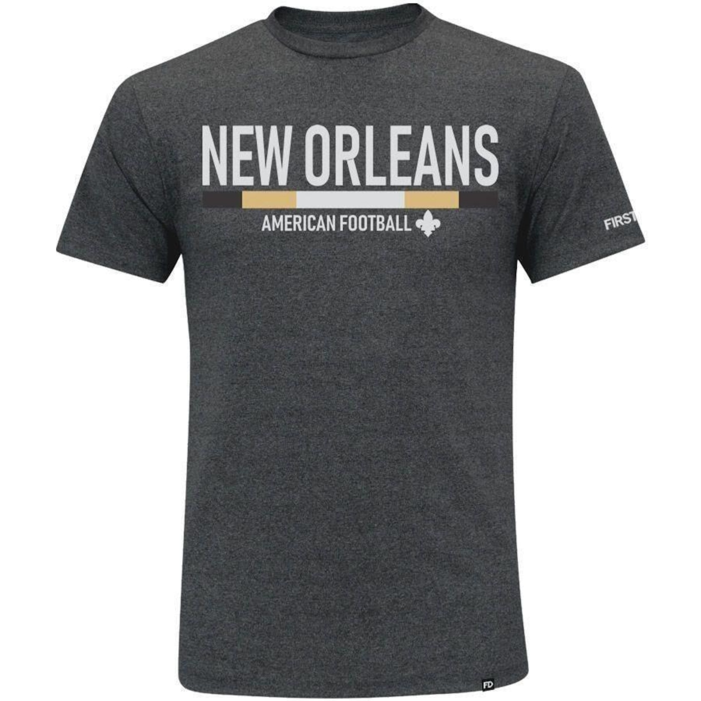 Camiseta First Down New Orleans Futebol Americano - Masculina - Foto 1