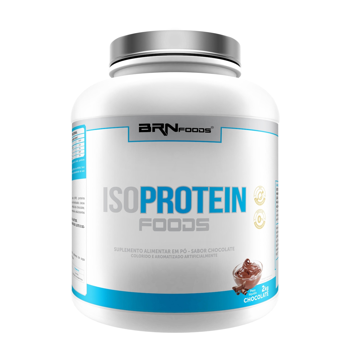 Kit BRN Foods: Whey Protein Iso - Chocolate - 2Kg - 2 Unidades - Foto 2