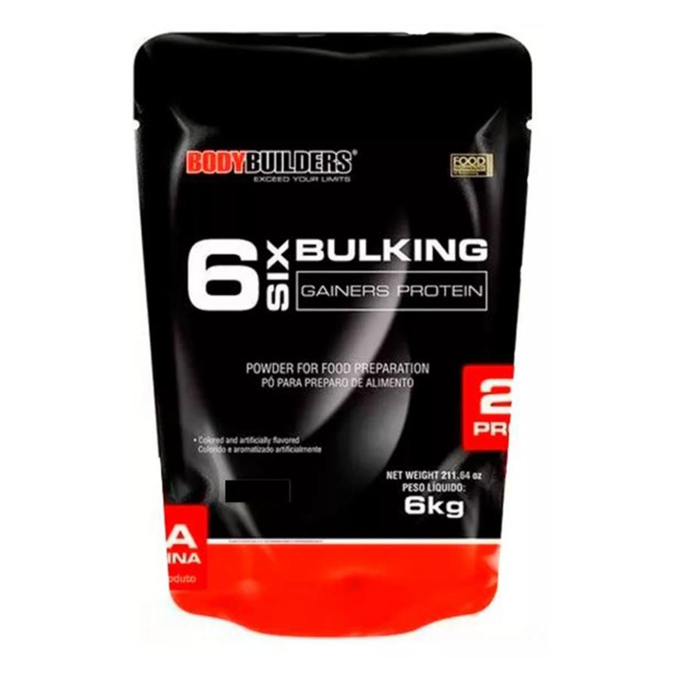 Massa 6 Bulking Gainers Protein Bodybuilders - Chocolate - 6 Kg - Refil - Foto 1