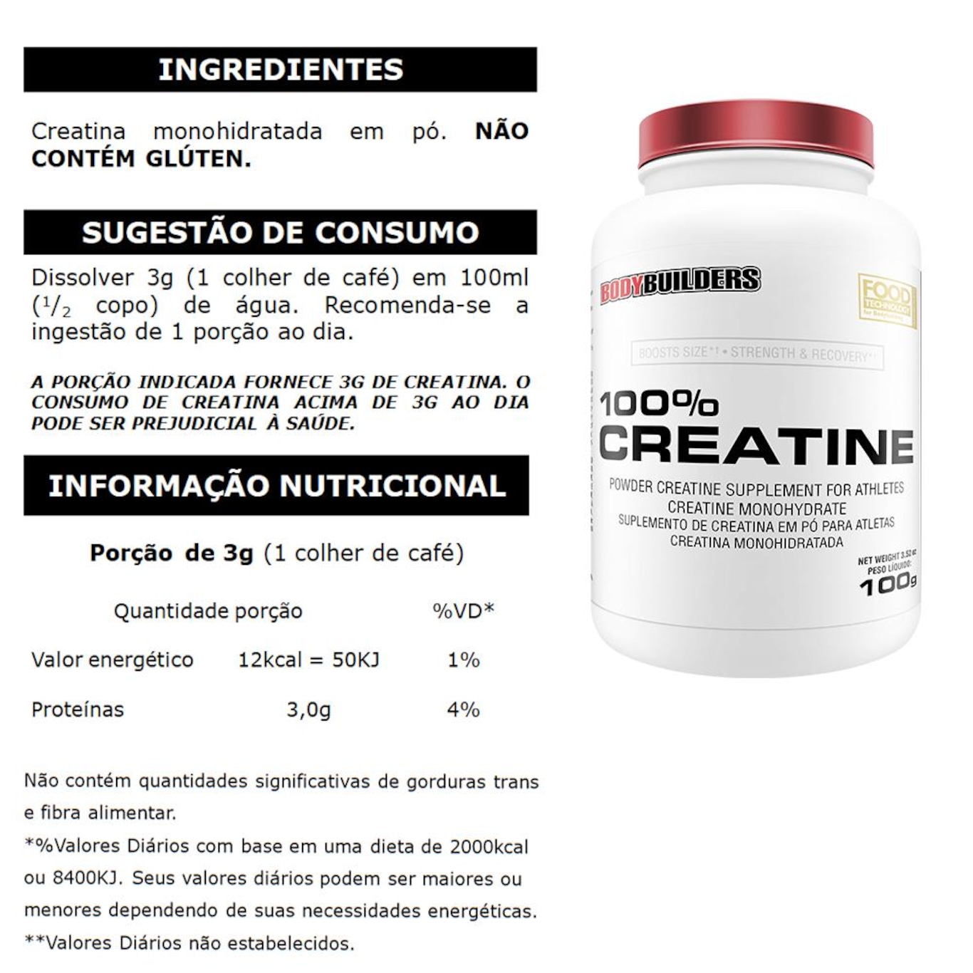 Kit Whey Protein Waxy Bodybuilders - Morango - 900g + Whey Protein + BCAA + Creatina + Coqueteleira - Foto 3