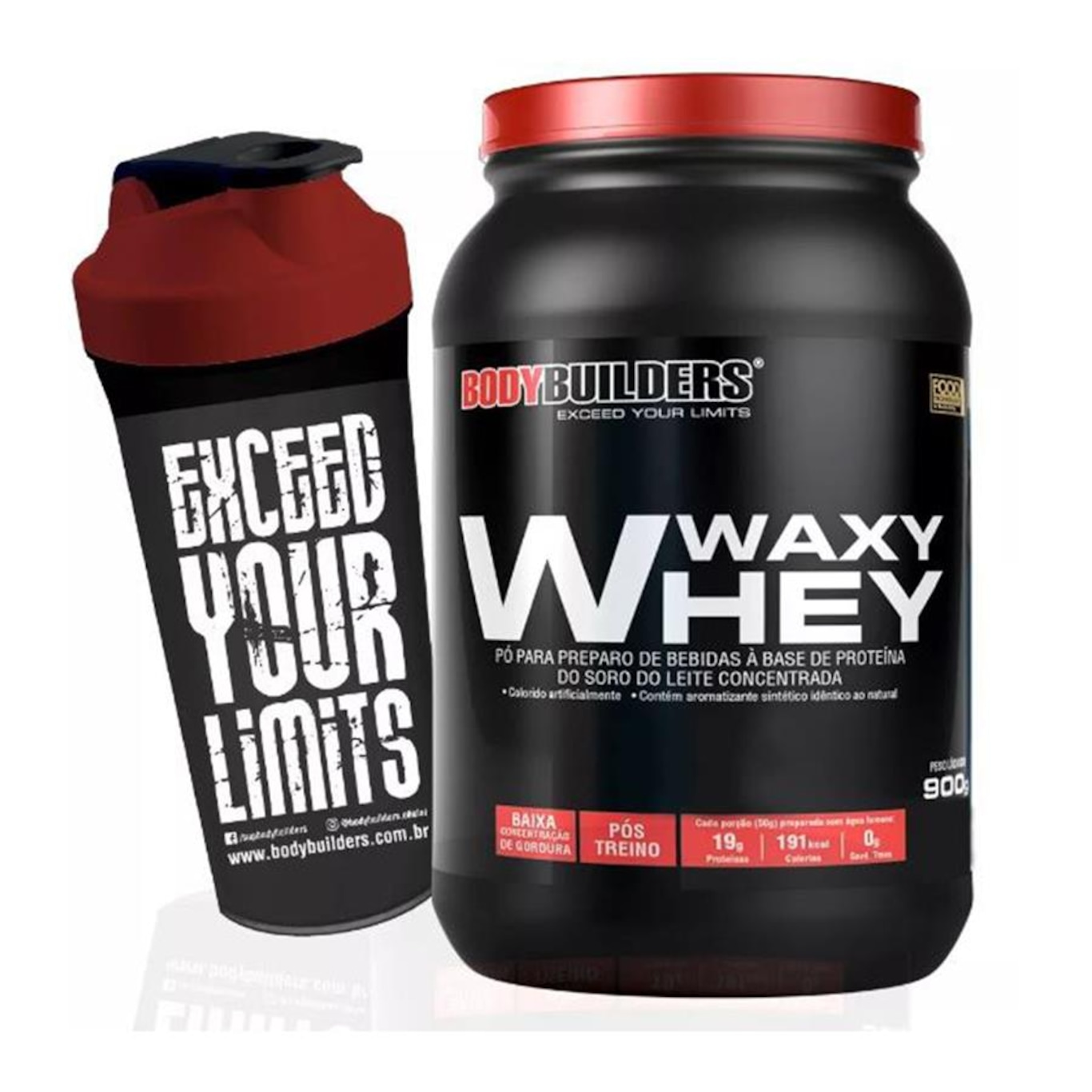 Whey Protein Bodybuilders - Baunilha - 900g + Coqueteleira - Foto 1