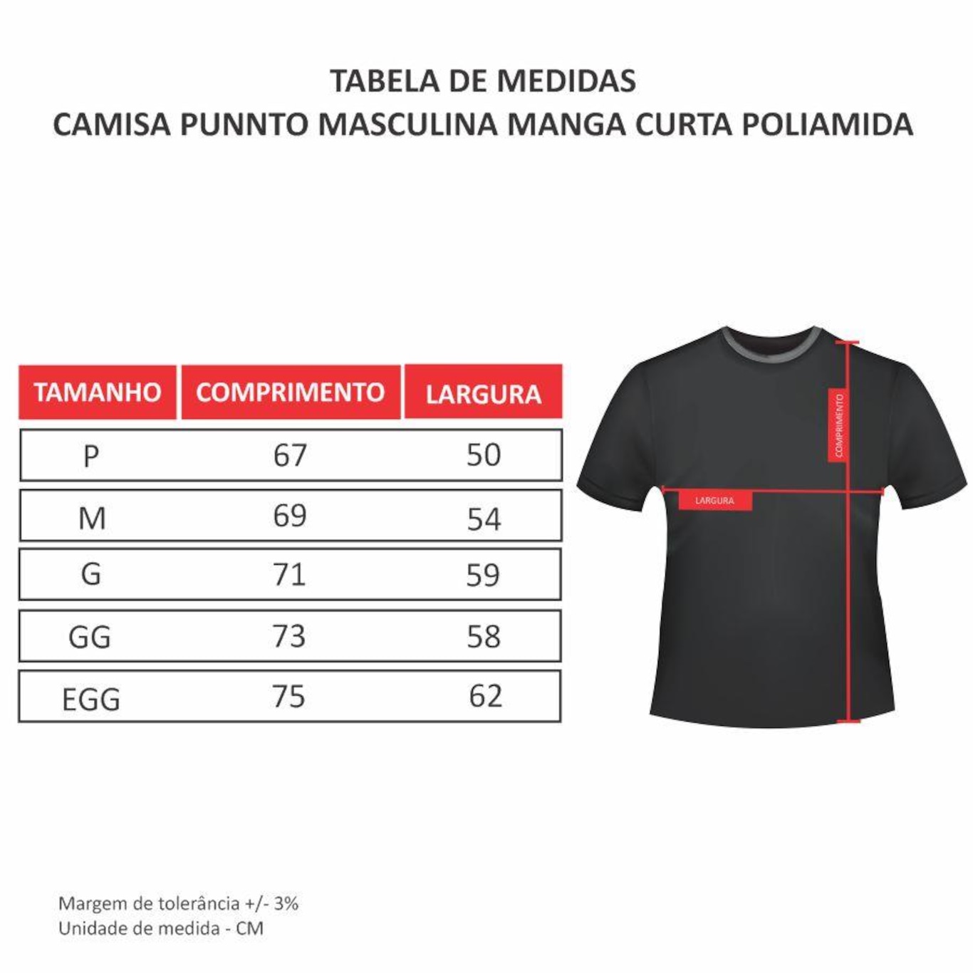 Camiseta Punnto Poliamida - Masculina - Foto 4