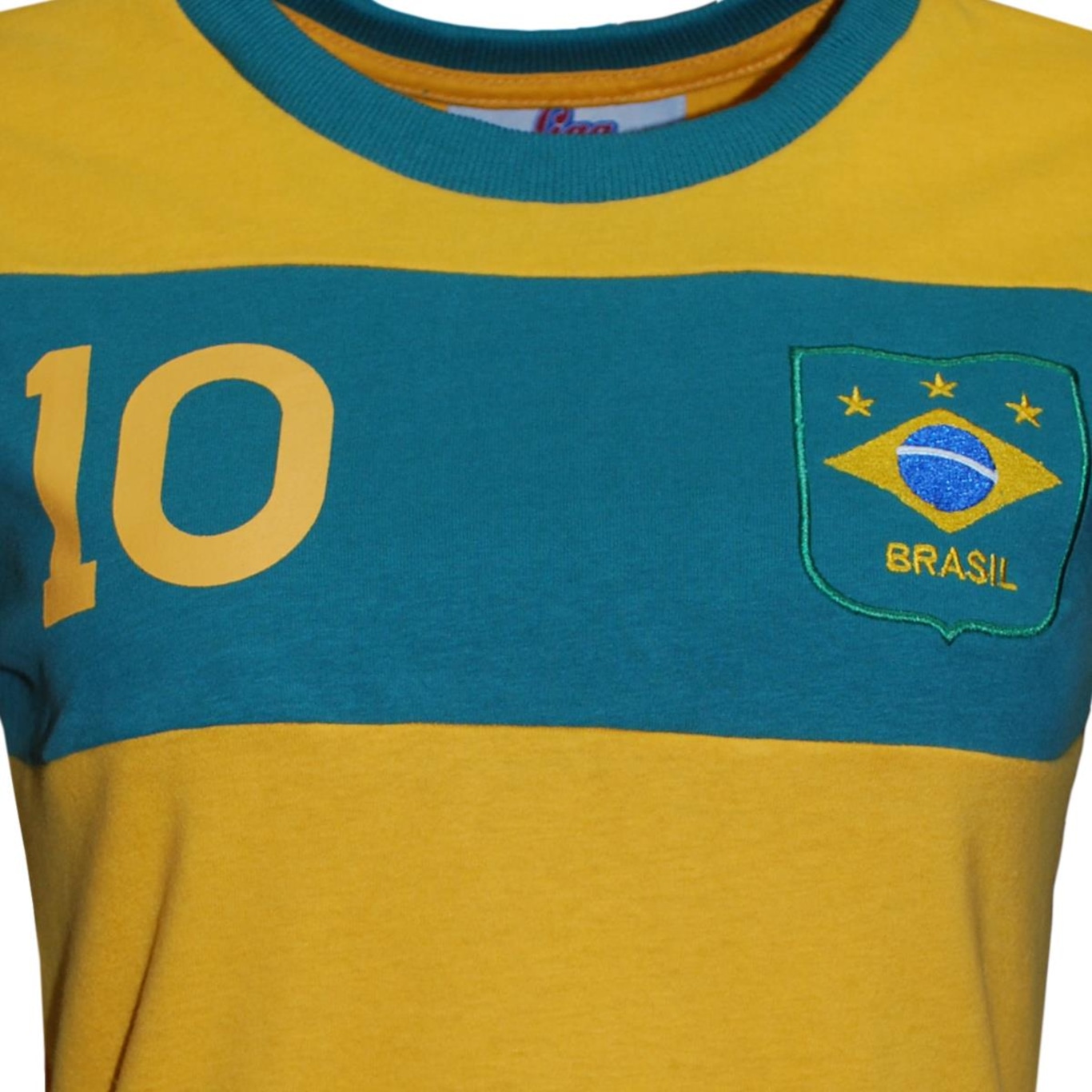 Camisa Brasil Retrô Treino 1970 Feminina