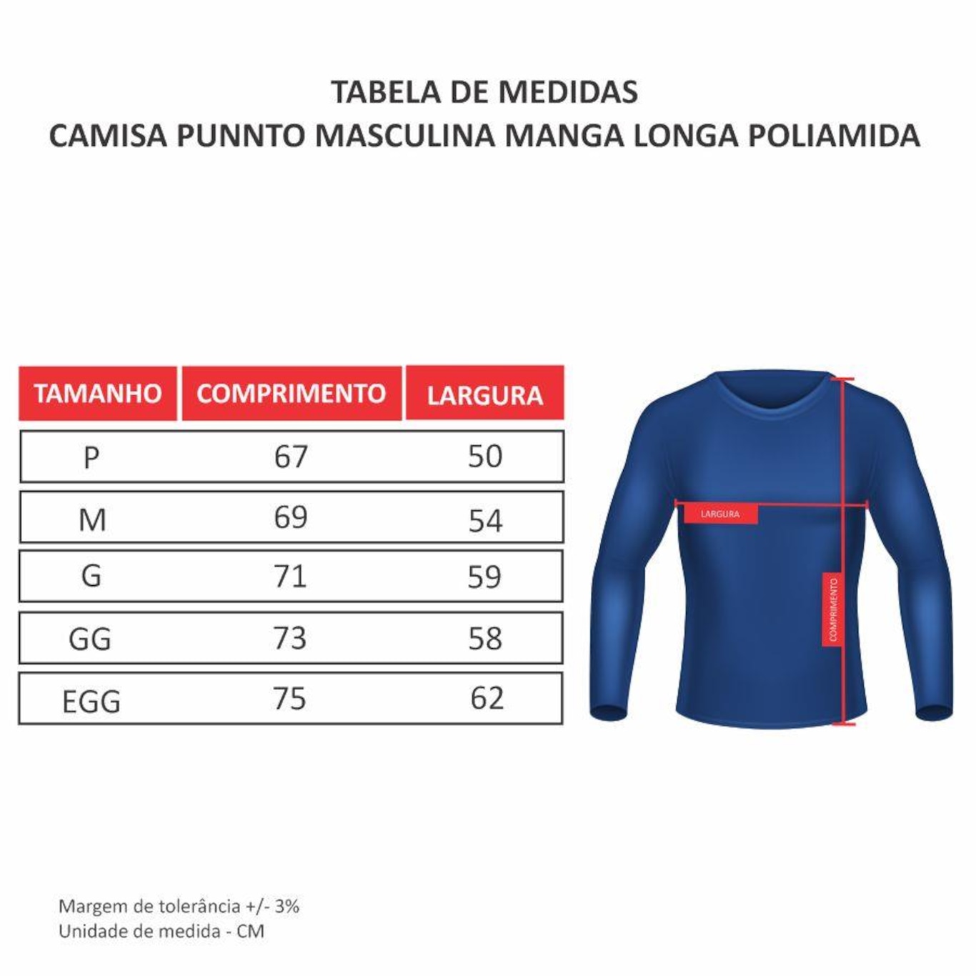 Camiseta Manga Longa Punnto Poliamida II - Masculina - Foto 4