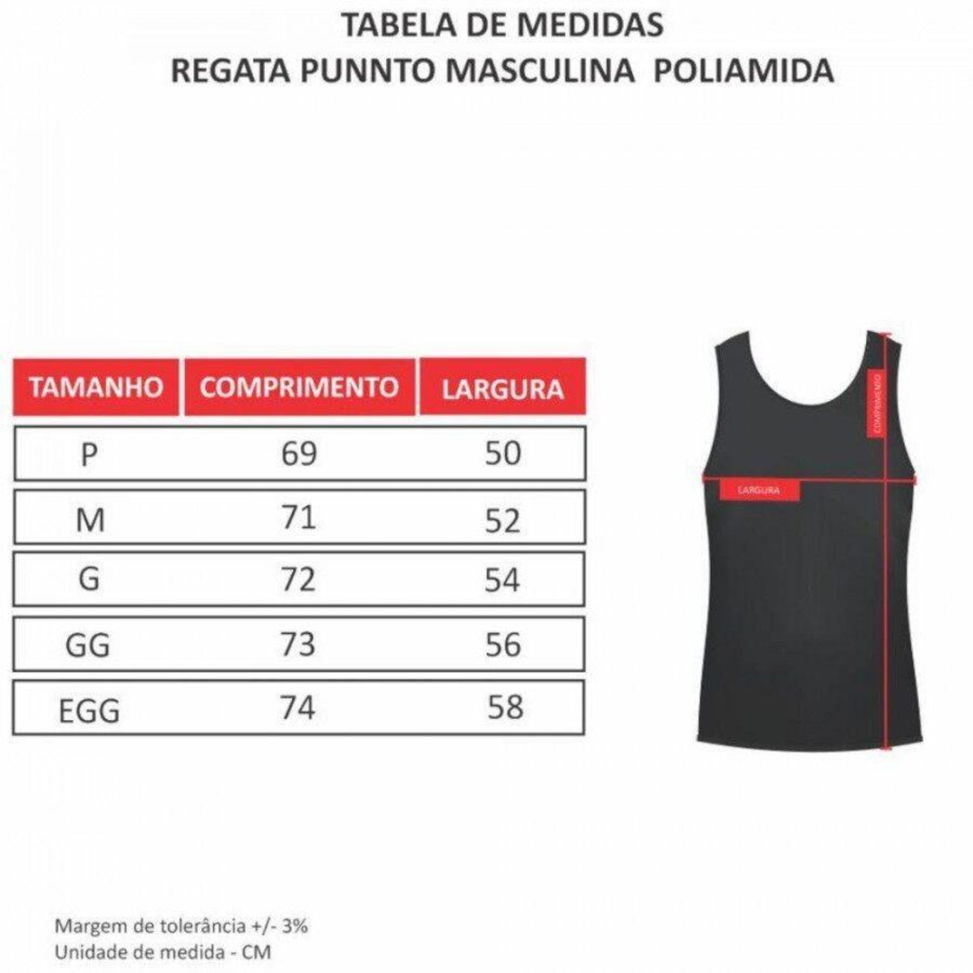 Camiseta Regata Punnto Tradicional - Masculina - Foto 5