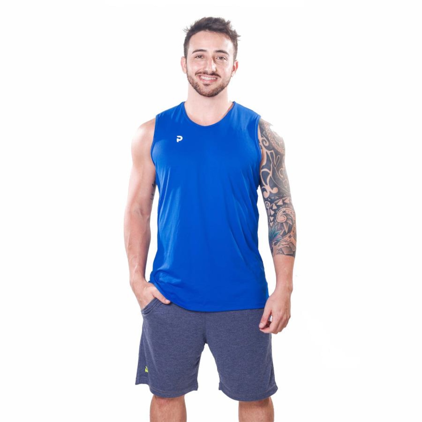 Camiseta Regata Punnto Machão Poliamida - Masculina - Foto 1