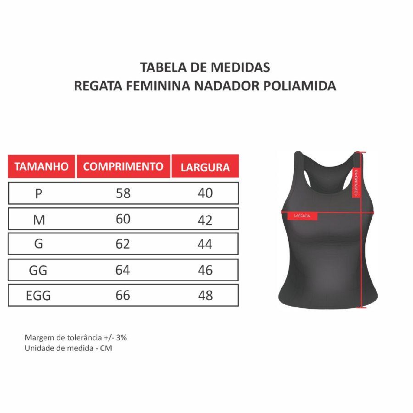 Camiseta Regata Punnto Nadador Poliamida II - Feminina - Foto 4