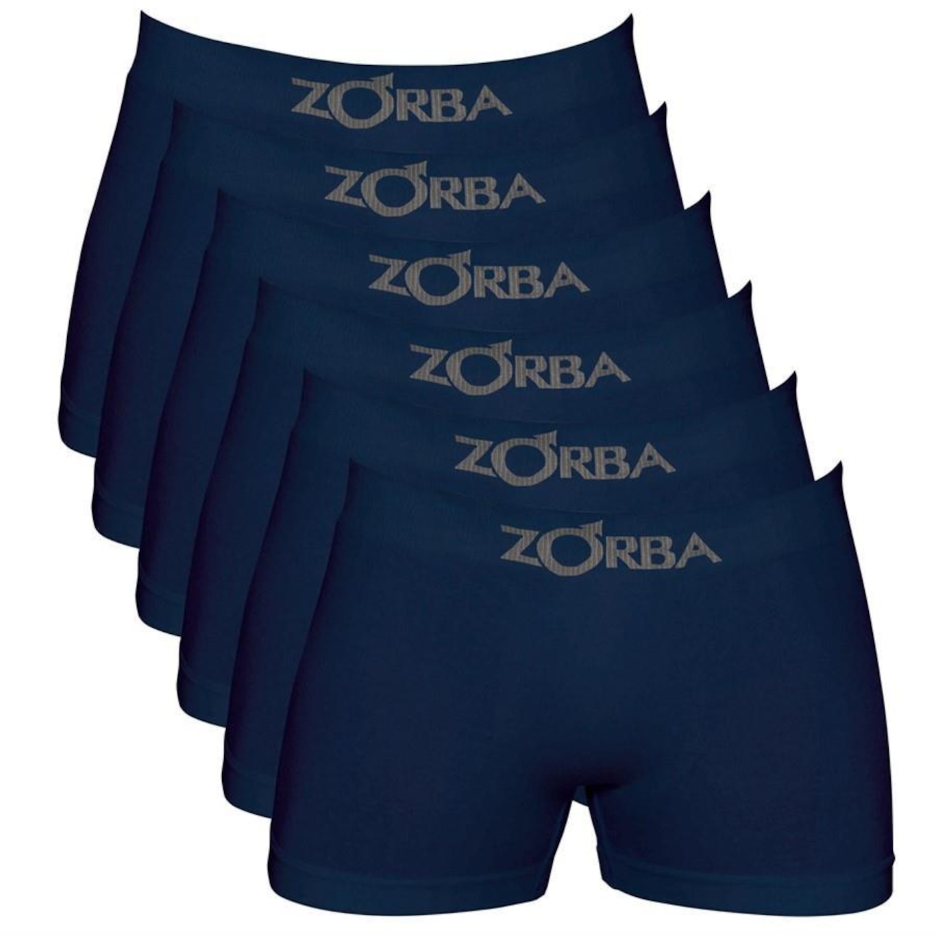 Kit Cuecas Boxer Zorba Algodão Sem Costura - 6 Unidades - Masculina - Foto 1