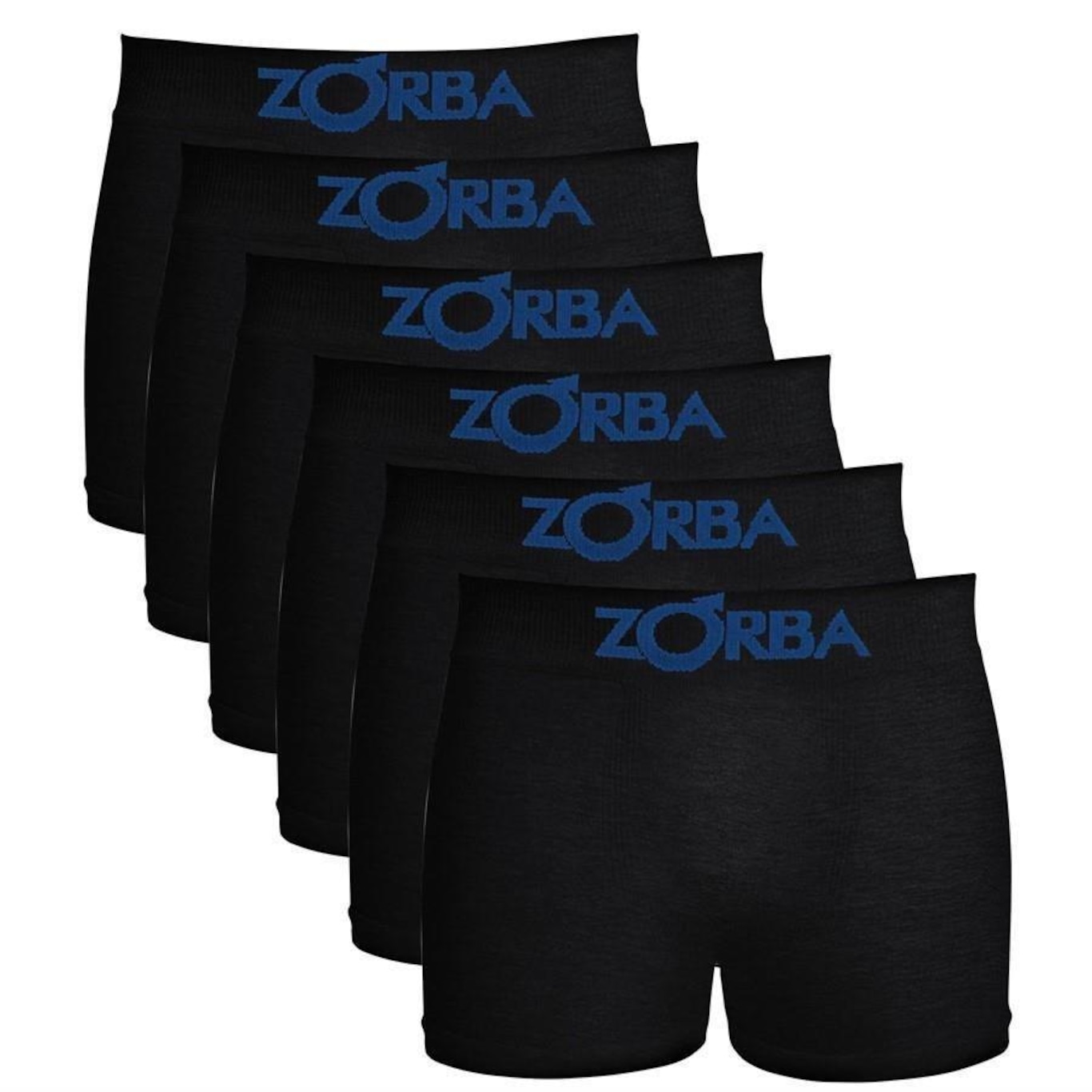 Kit de Cuecas Boxer Zorba sem Costura 678 com 6 unidades - Infantil - Foto 1