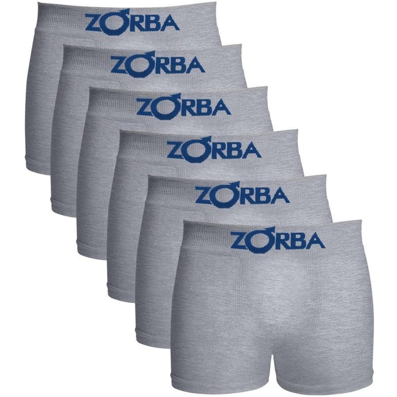 Kit de Cuecas Boxer Zorba sem Costura 678 com 6 unidades - Infantil - Foto 1