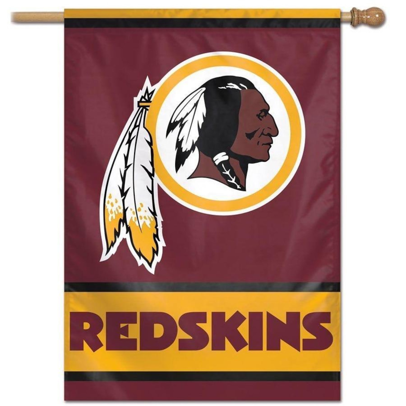 Bandeira Vertical WinCraft Logo Team Washington Redskins - 70x100cm - Foto 1