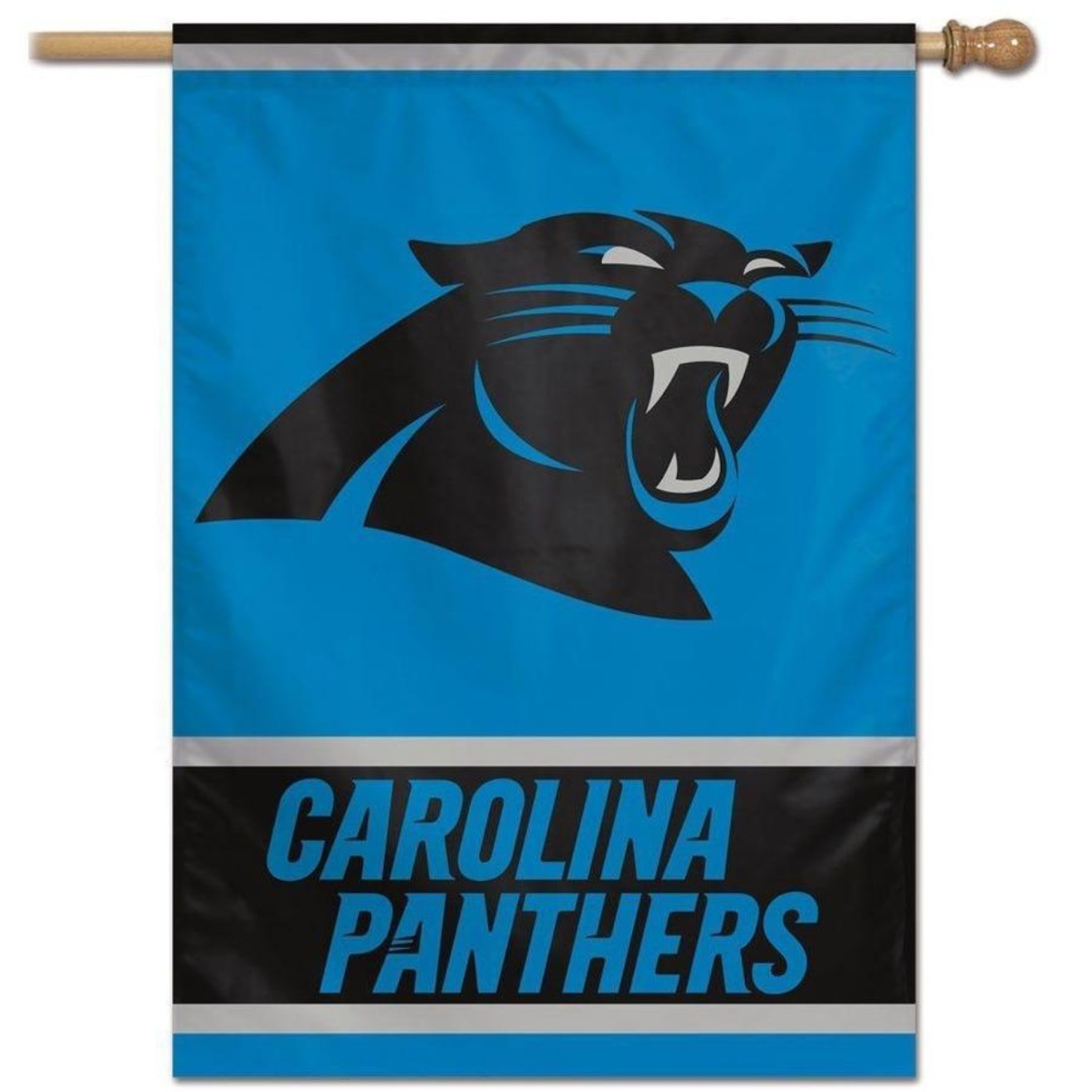 Bandeira Vertical WinCraft Logo Team Carolina Panthers - 70x100cm - Foto 1