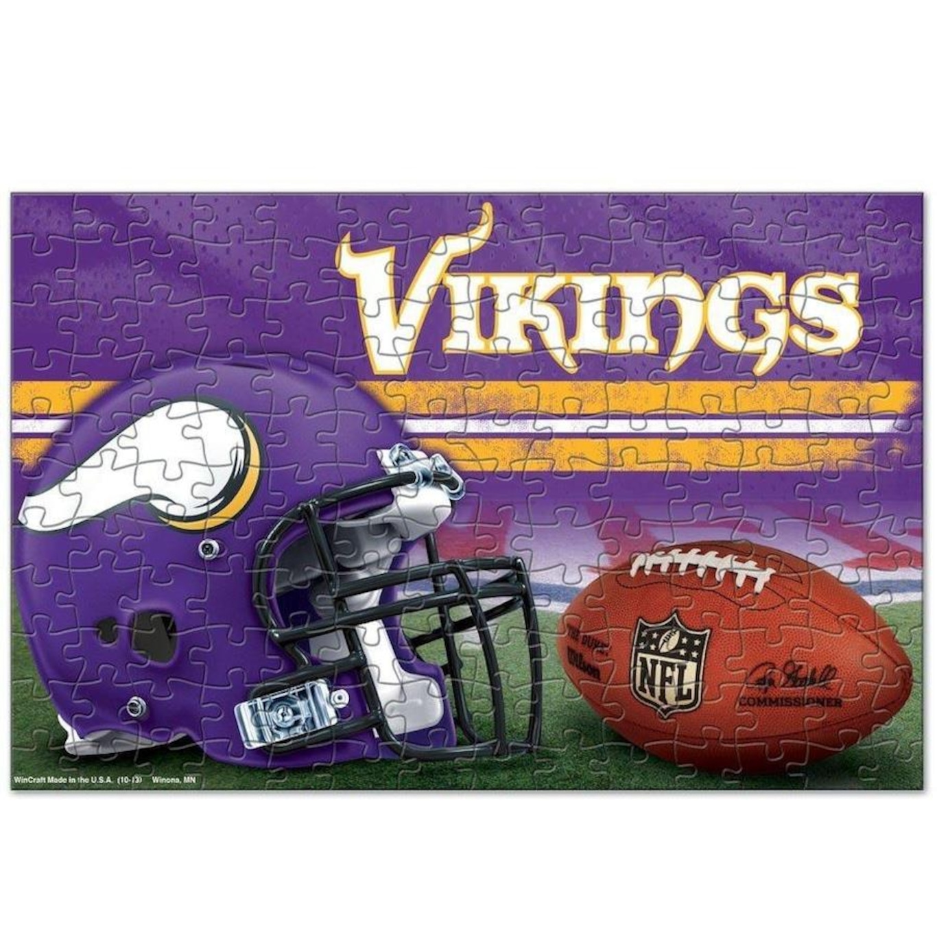 Quebra-Cabeça Team Puzzle Minnesota Vikings - 150 peças - Foto 2