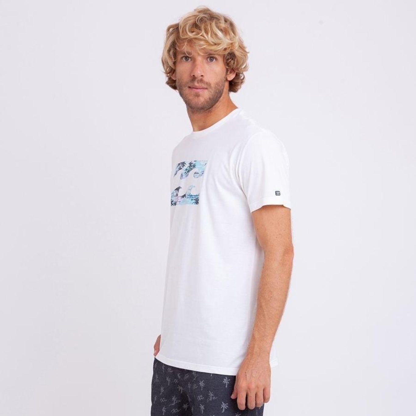 Camiseta Billabong Team Punta Roco Off White - Adulto - Foto 3