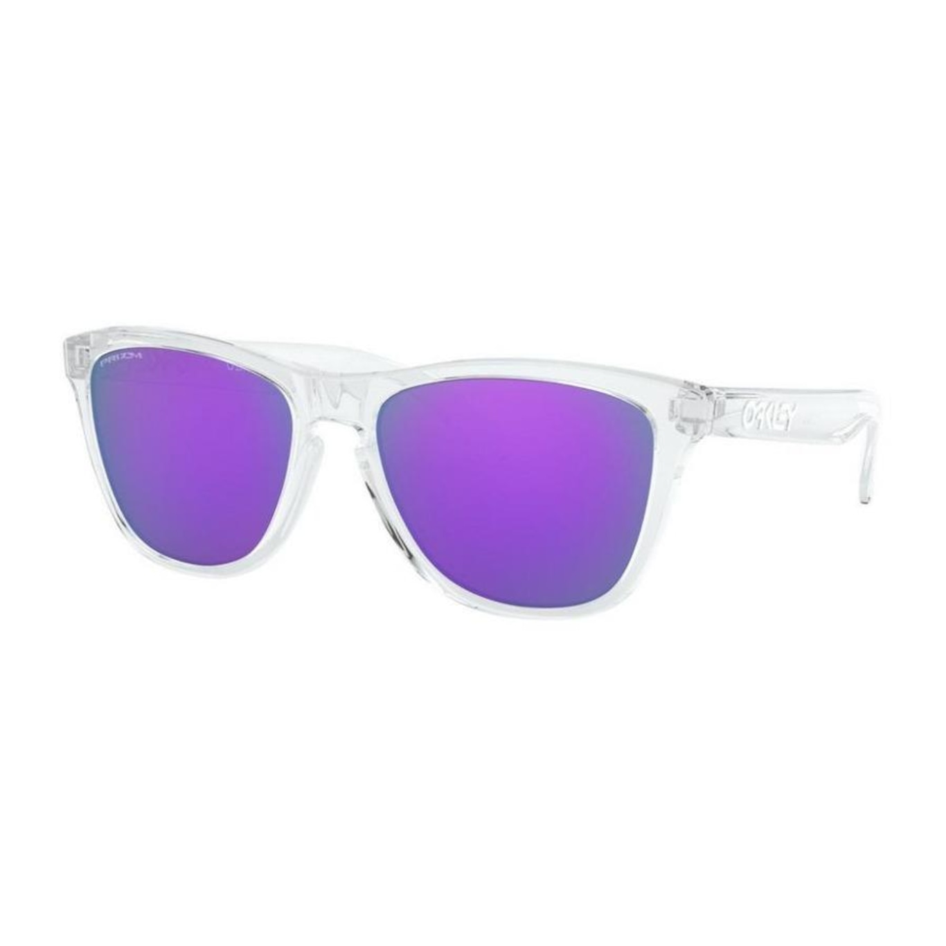 Óculos de Sol Oakley Frogskins Polished Clear W/ Prizm - Masculino - Foto 1