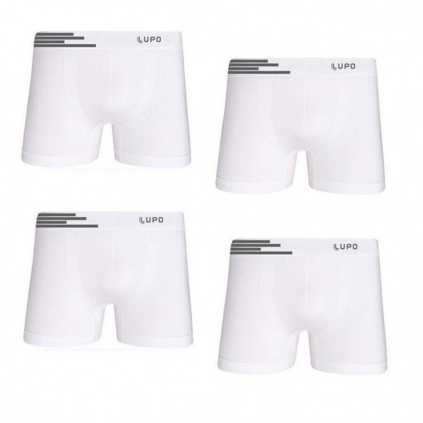 Cueca Boxer Lupo Microfibra sem Costura - Adulto - 4 unidades - Foto 1