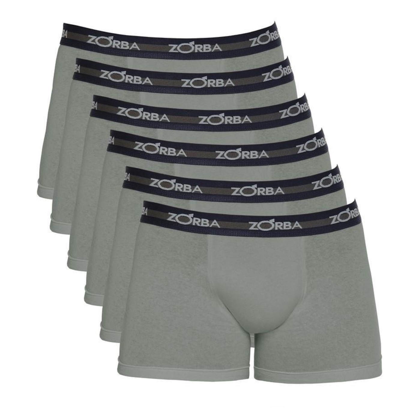 Kit de Cuecas Boxer Zorba em Max - 6 unidades - Adulto - Foto 1