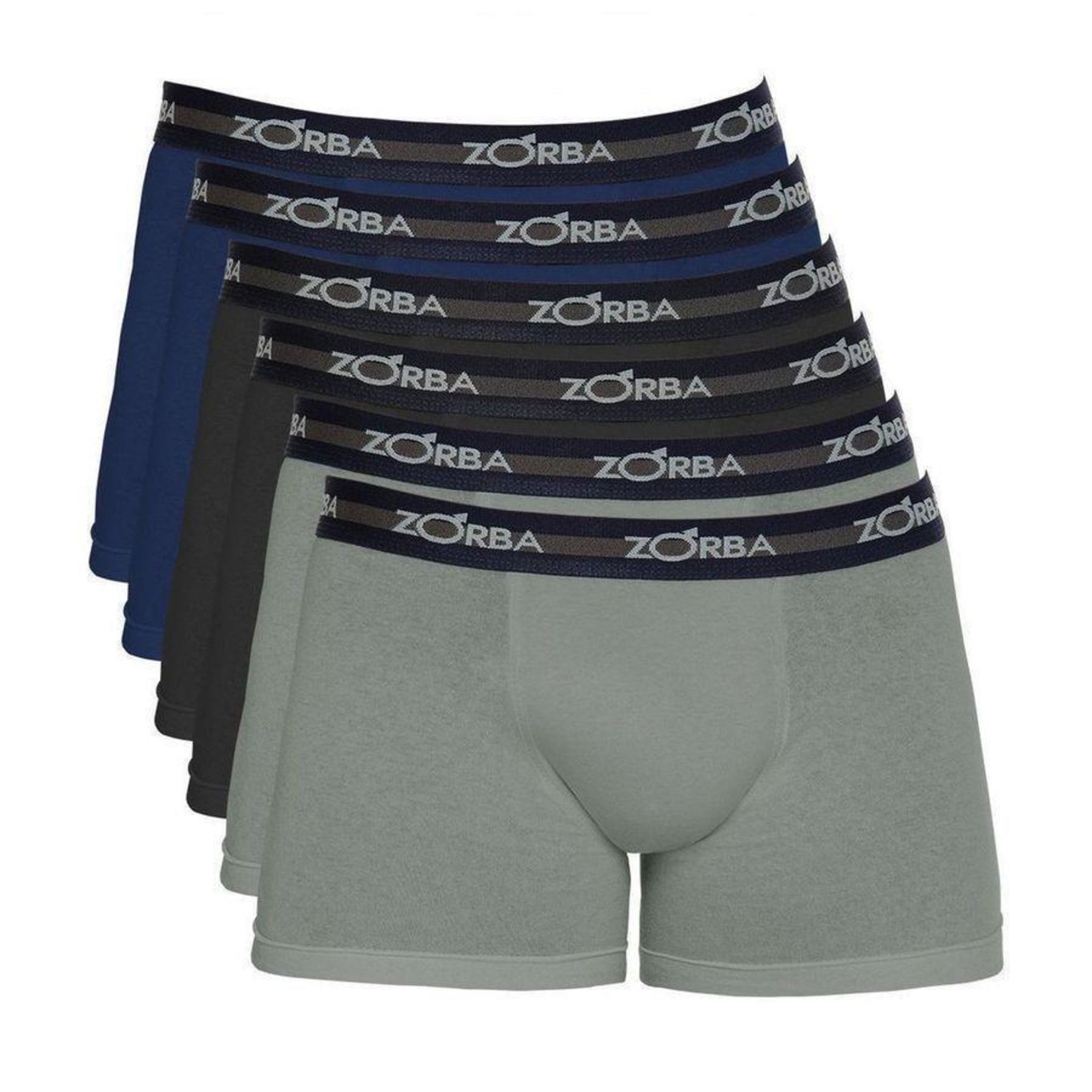 Kit de Cuecas Boxer Zorba em Max - 6 unidades - Adulto - Foto 1