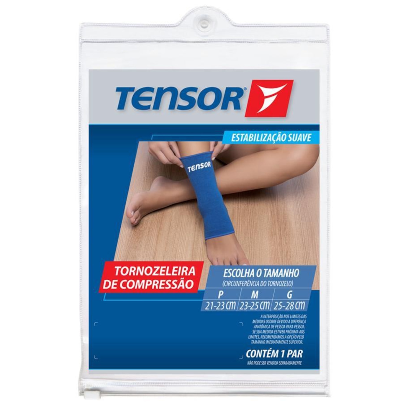 Tornozeleira de Compressão Tensor - Par - Adulto - Foto 4