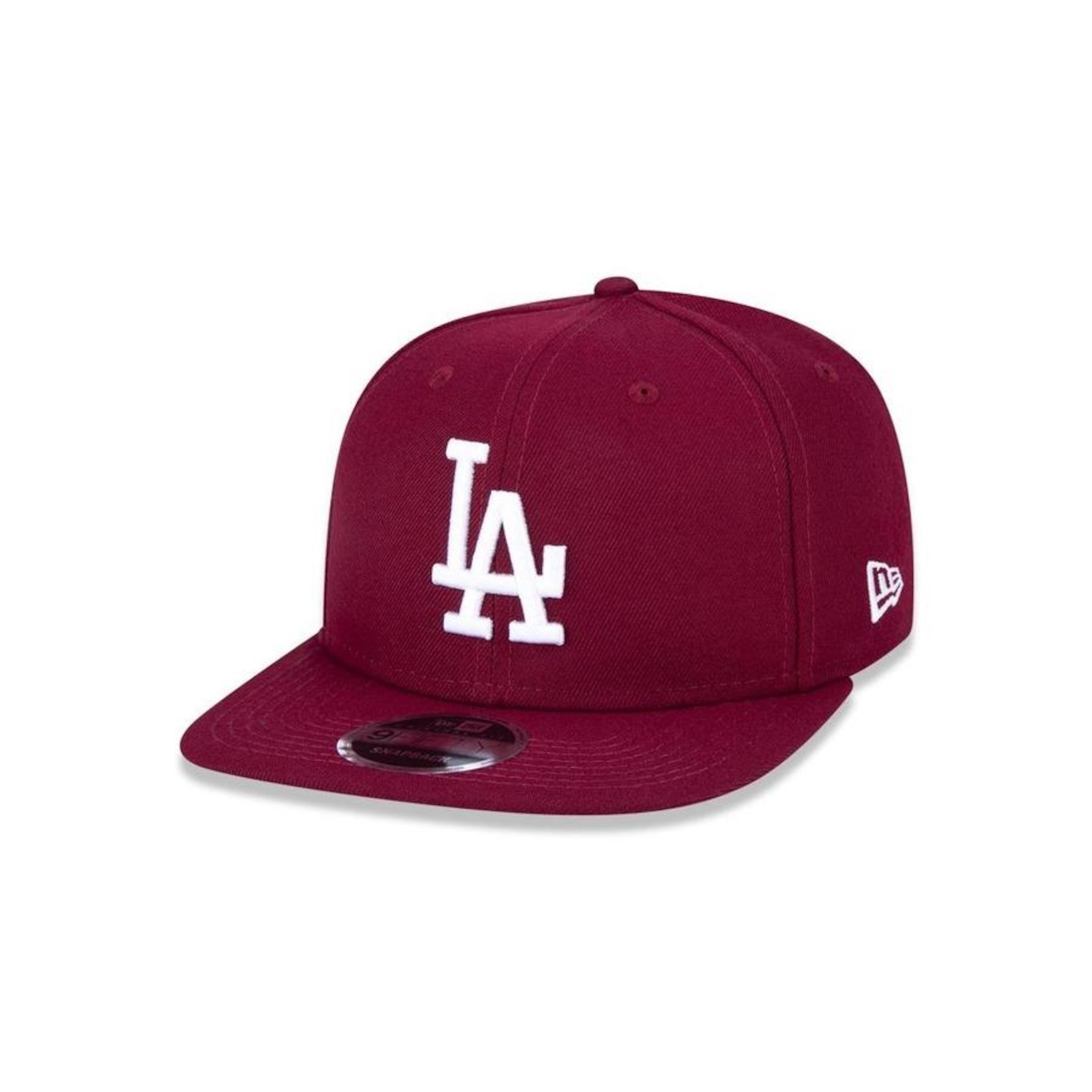 Boné Aba Reta New Era 9Fifty Original Fit MLB Los Angeles Dodgers Of Sn White On Cardinal - Snapback - Adulto - Foto 1