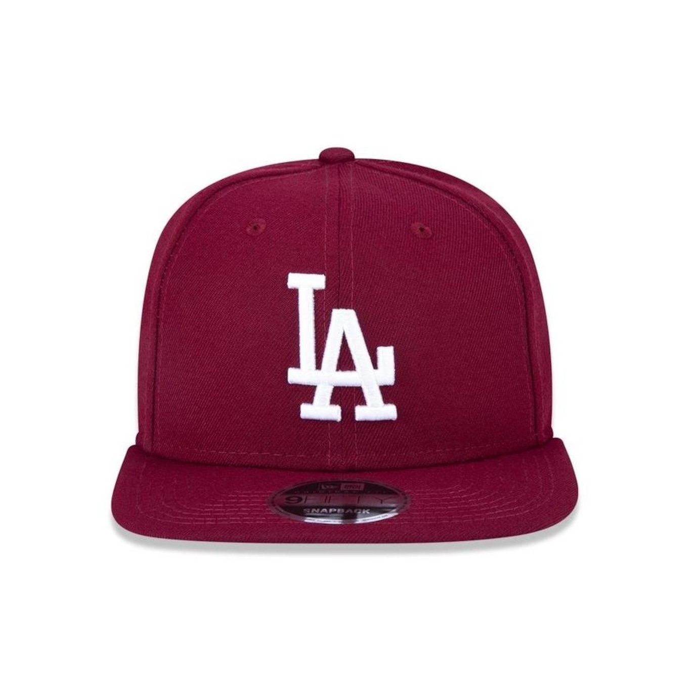 Boné Aba Reta New Era 9Fifty Original Fit MLB Los Angeles Dodgers Of Sn White On Cardinal - Snapback - Adulto - Foto 2