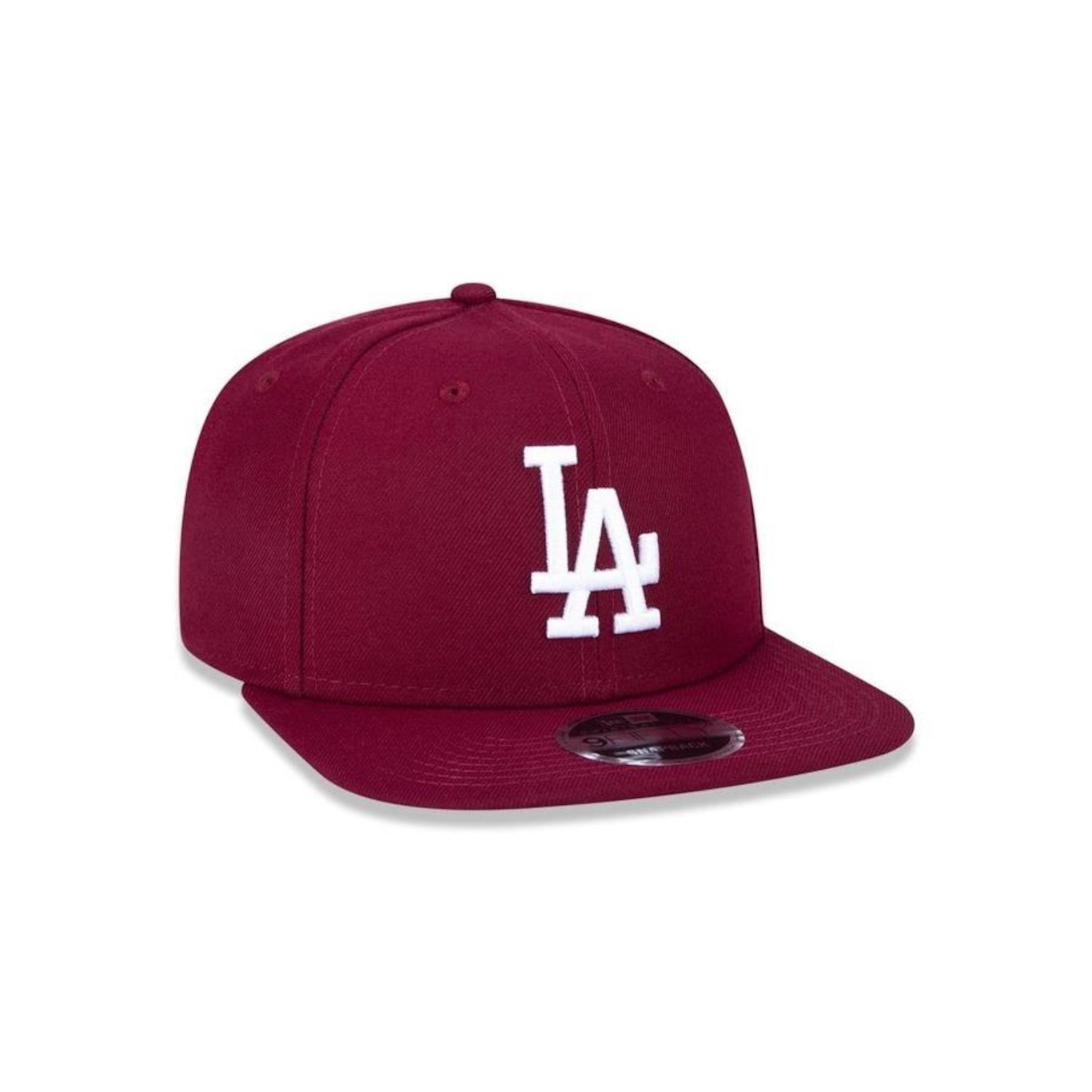 Boné Aba Reta New Era 9Fifty Original Fit MLB Los Angeles Dodgers Of Sn White On Cardinal - Snapback - Adulto - Foto 3