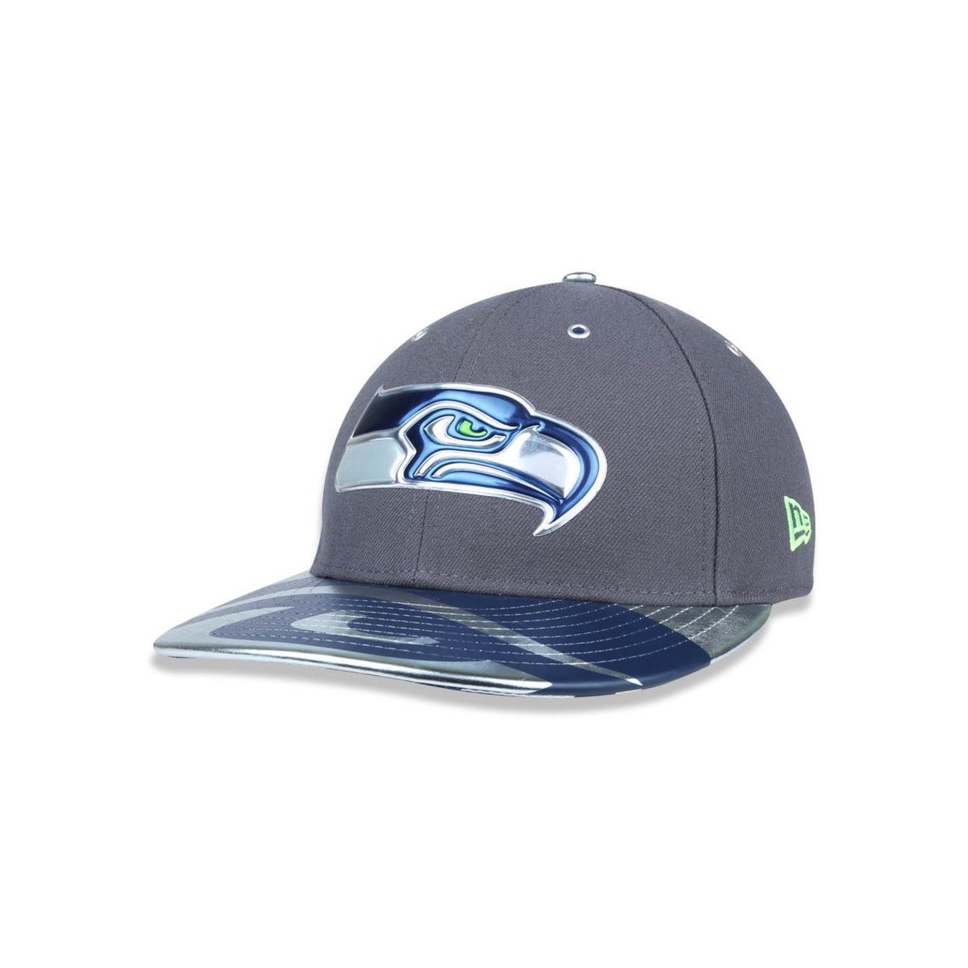 Boné Aba Reta New Era 5950 Seattle Seahawks NFL 38972 - Fechado - Adulto - Foto 1