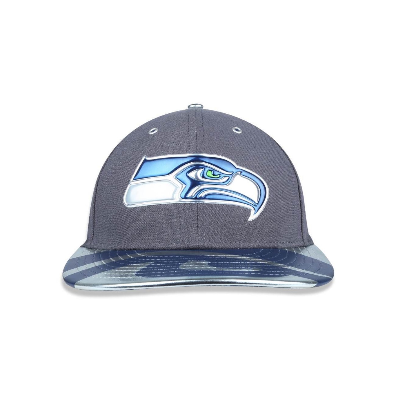 Boné Aba Reta New Era 5950 Seattle Seahawks NFL 38972 - Fechado - Adulto - Foto 2