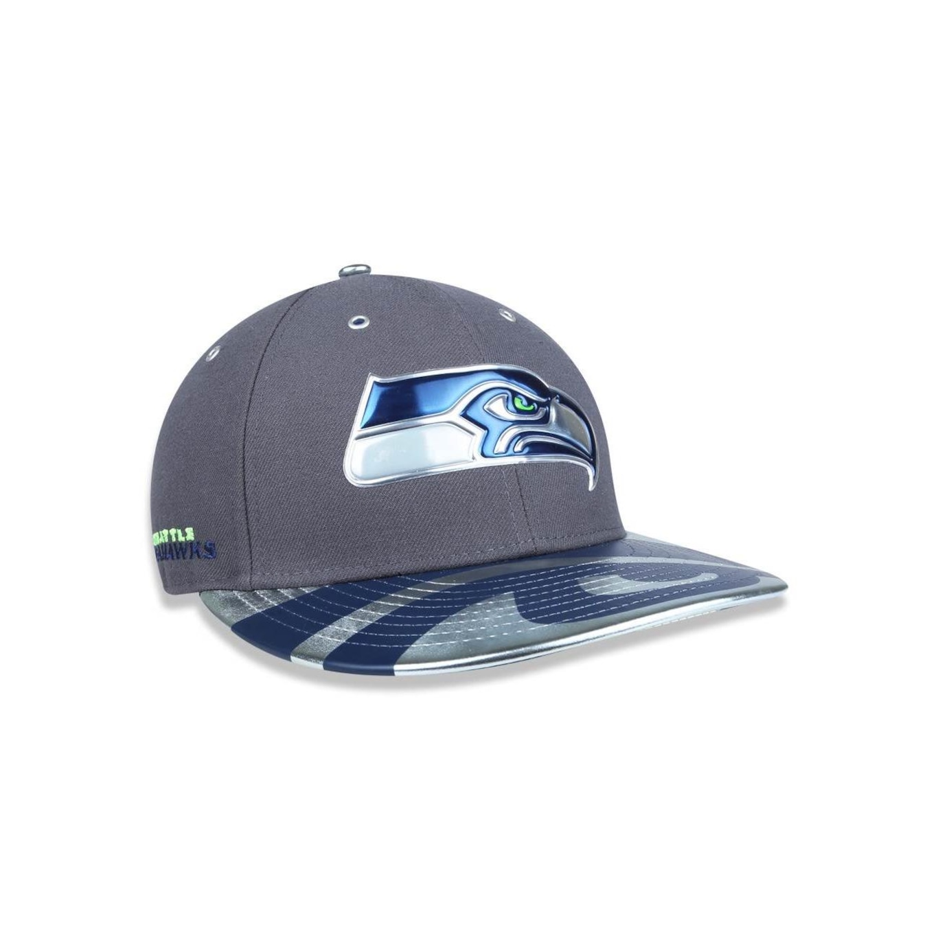 Boné Aba Reta New Era 5950 Seattle Seahawks NFL 38972 - Fechado - Adulto - Foto 3