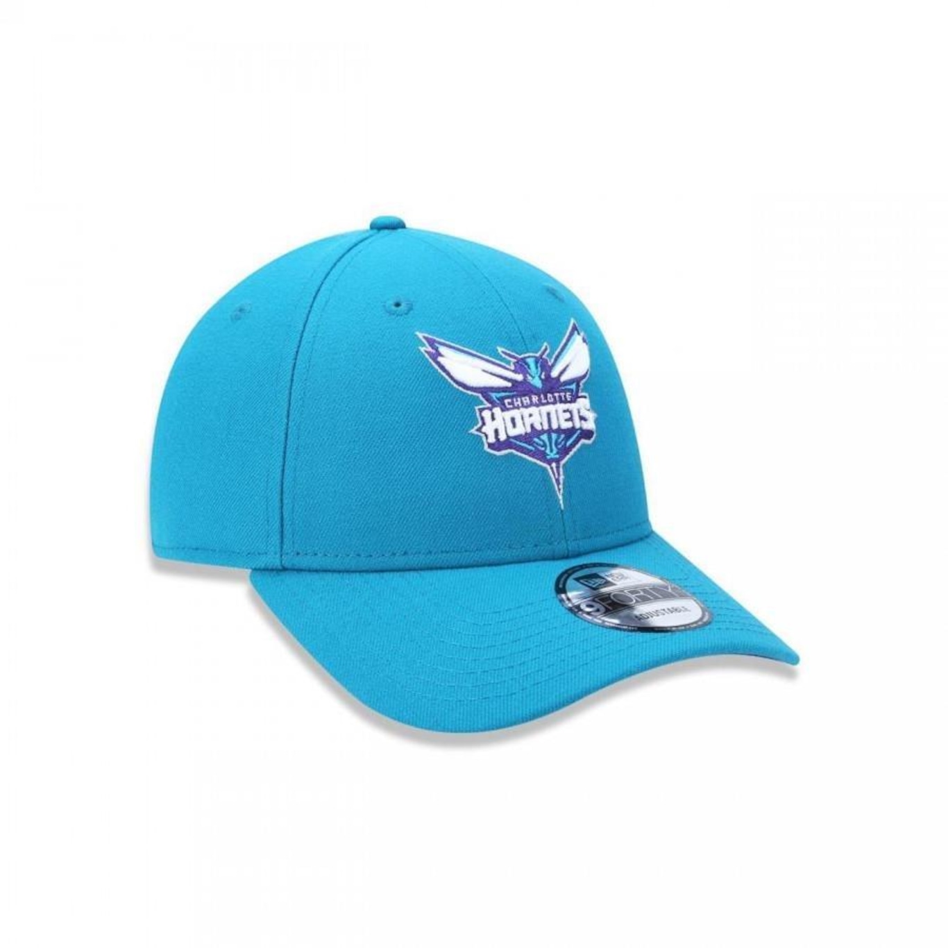 Boné Aba Curva New Era 940 Charlotte Hornets NBA - 40992 - Snapback - Adulto - Foto 4