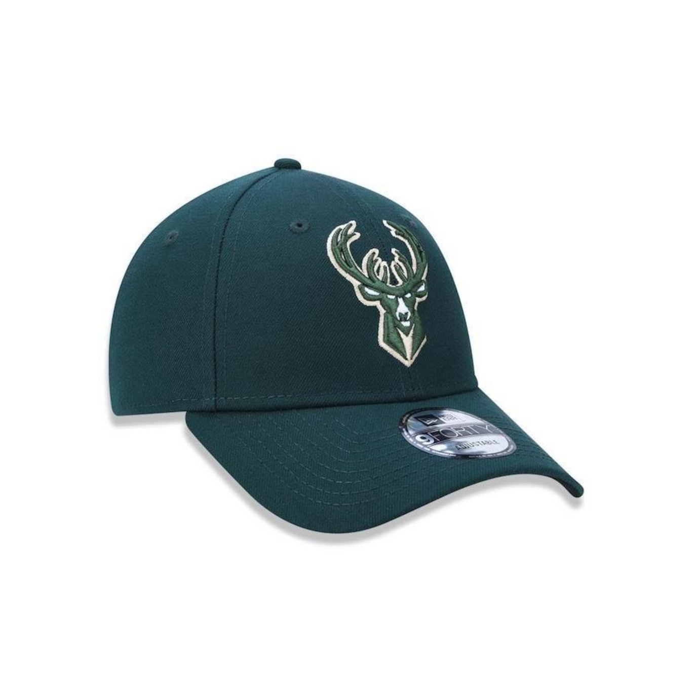 Boné Aba Curva New Era 940 NBA Milwaukee Bucks 41005 - Snapback - Adulto - Foto 3