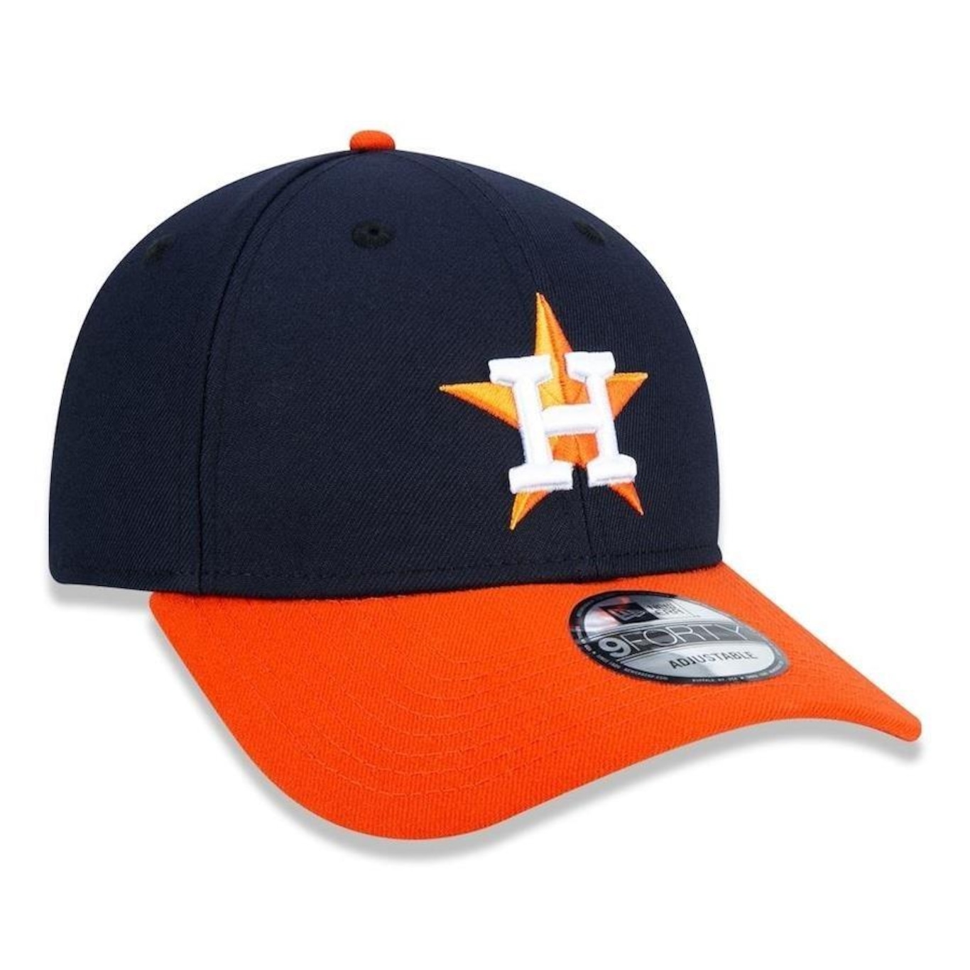 Boné Aba Curva New Era 9forty MLB Houston Astros - Snapback - Adulto - Foto 3