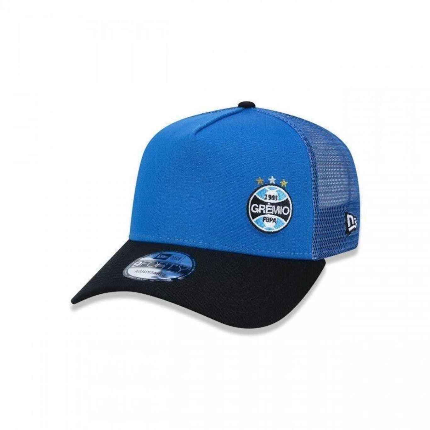 Boné Aba Curva New Era 940 Grêmio Futebol - 43966 - Snapback - Adulto - Foto 5