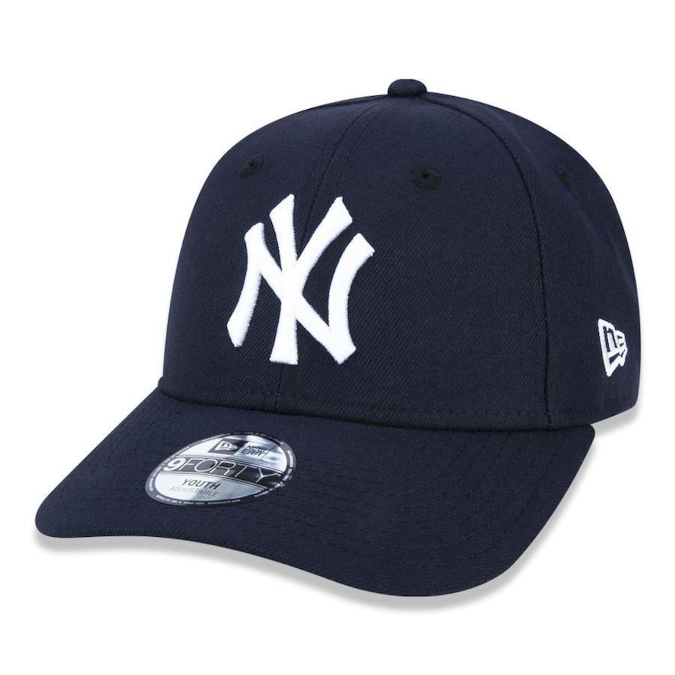 Boné Aba Curva 9FORTY New Era MLB New York Yankees - Strapback - Infantil - Foto 1