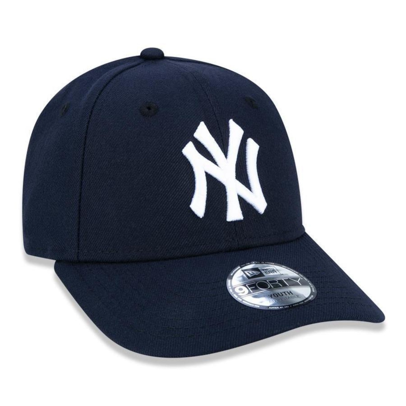 Boné Aba Curva 9FORTY New Era MLB New York Yankees - Strapback - Infantil - Foto 3