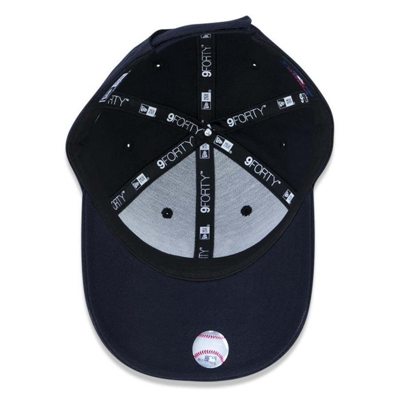 Boné Aba Curva 9FORTY New Era MLB New York Yankees - Strapback - Infantil - Foto 5