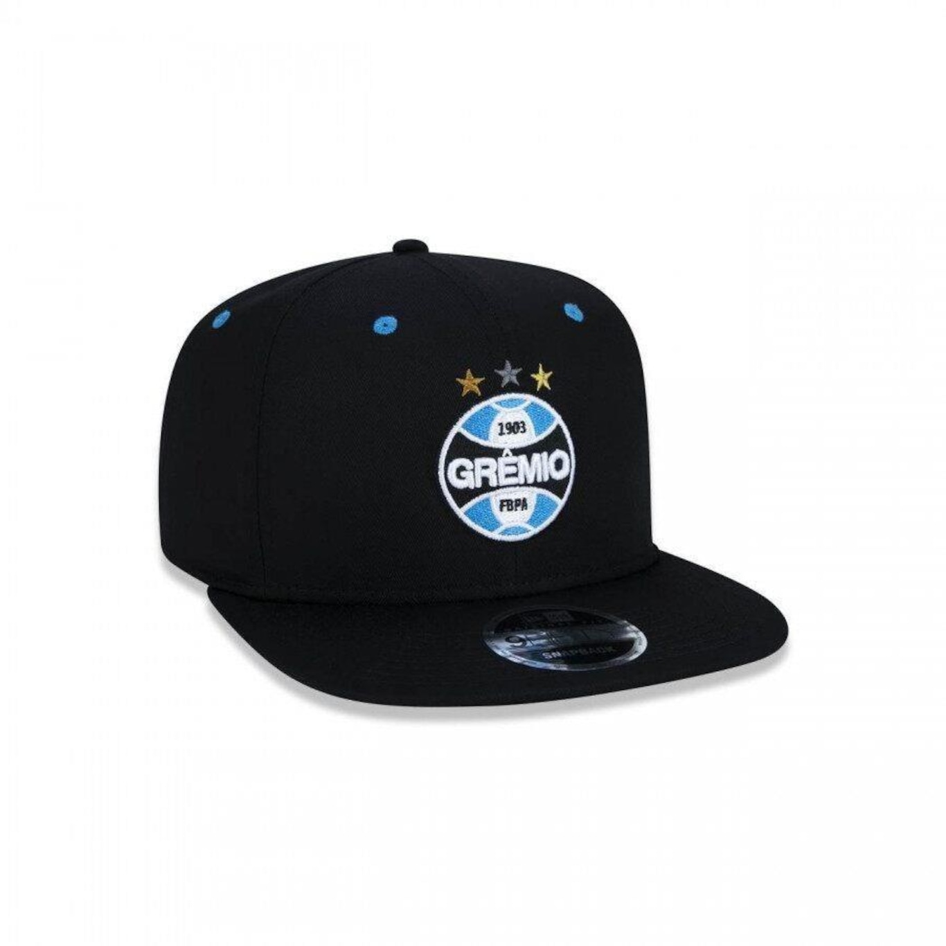 Boné Aba Reta New Era 9Fifty Original Fit Grêmio Futebol - Snapback - Adulto - Foto 4