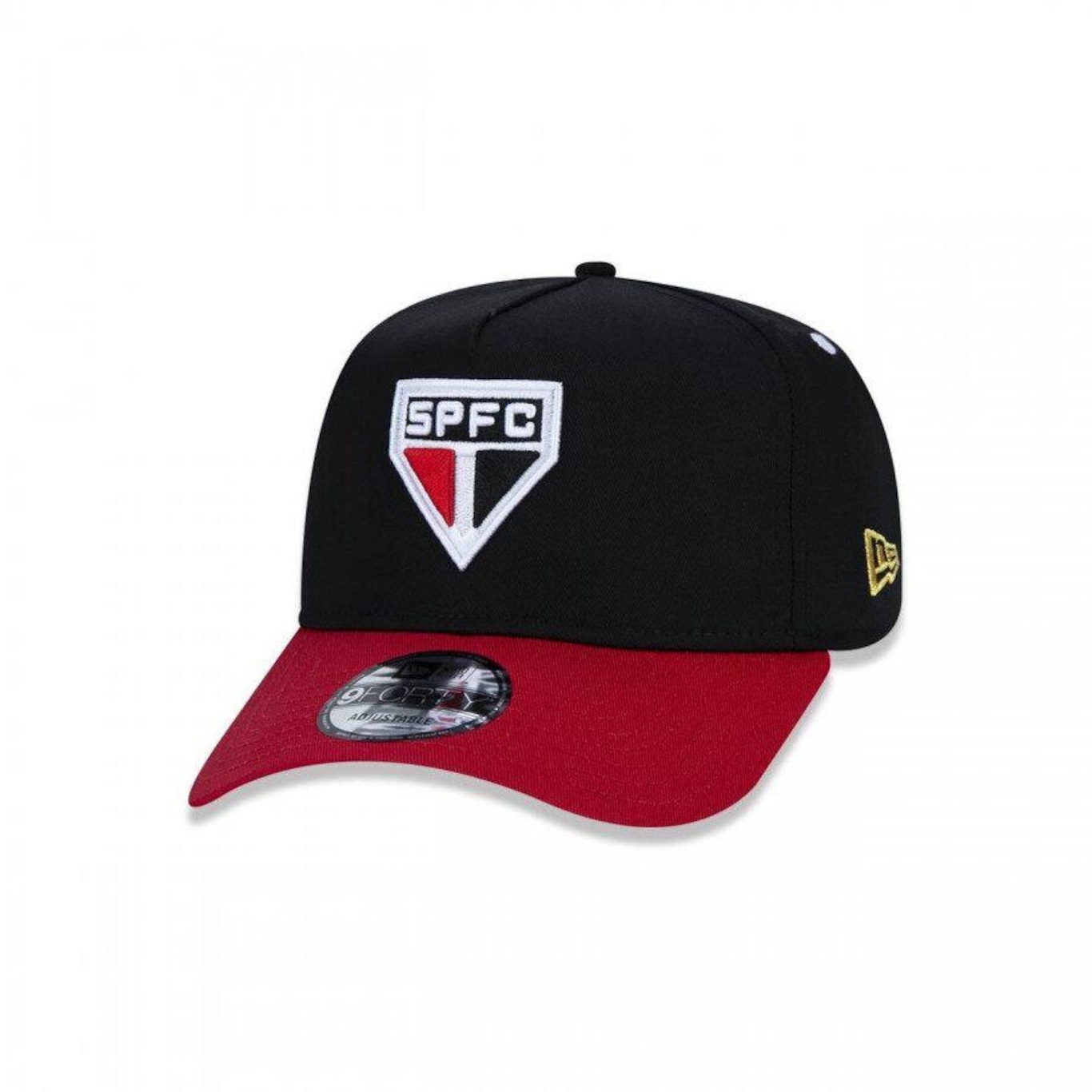 Boné Aba Curva New Era 9Forty São Paulo Futebol - Snapback - Adulto - Foto 1