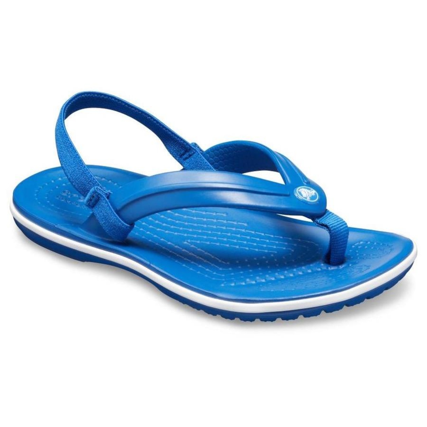 Sandália Crocs Crocband Strap Flip - Infantil - Foto 5