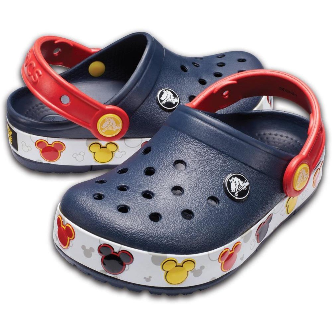 Sandália crocs hot sale lights mickey infantil