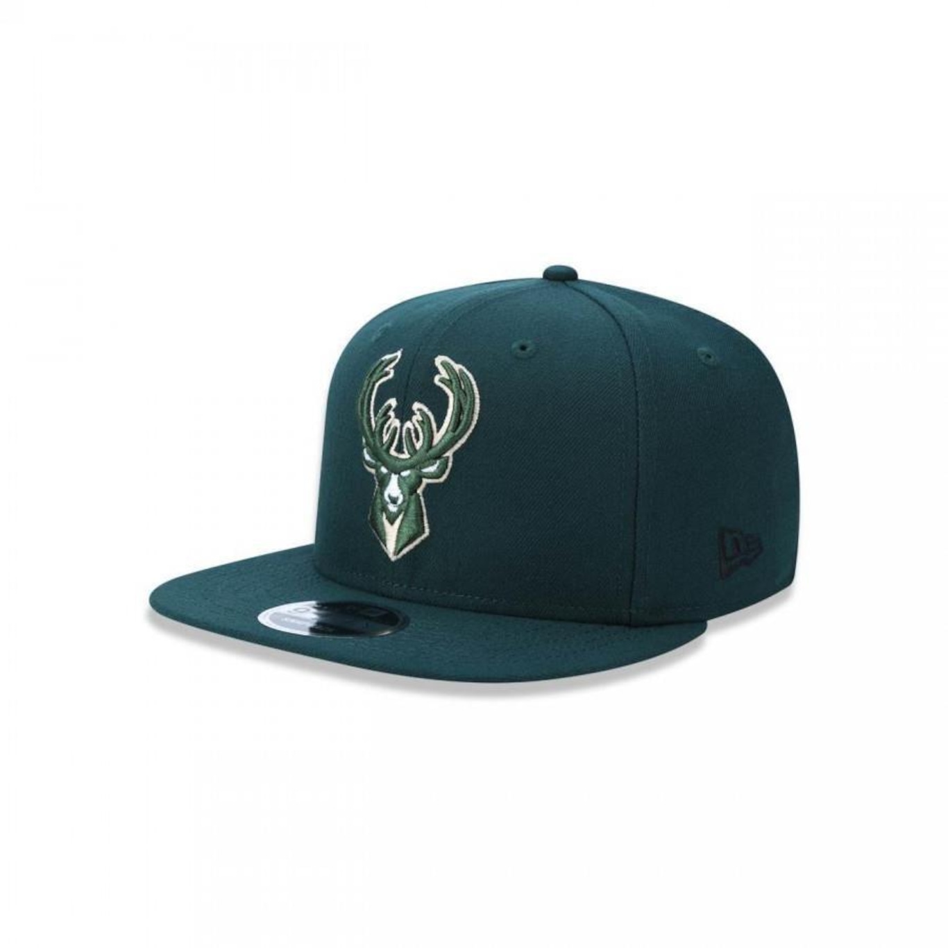 Boné Aba Reta New Era 9fifty Original Fit NBA Milwaukee Bucks - Snapback - Adulto - Foto 2