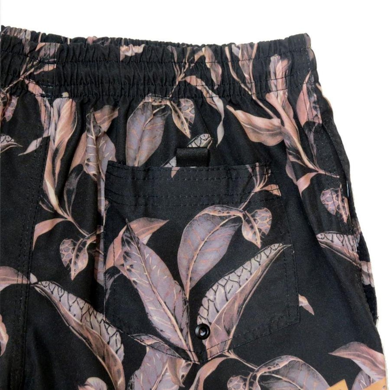 Shorts Praia WSS Waves Dry Leaf Black 17 - Masculino - Foto 3