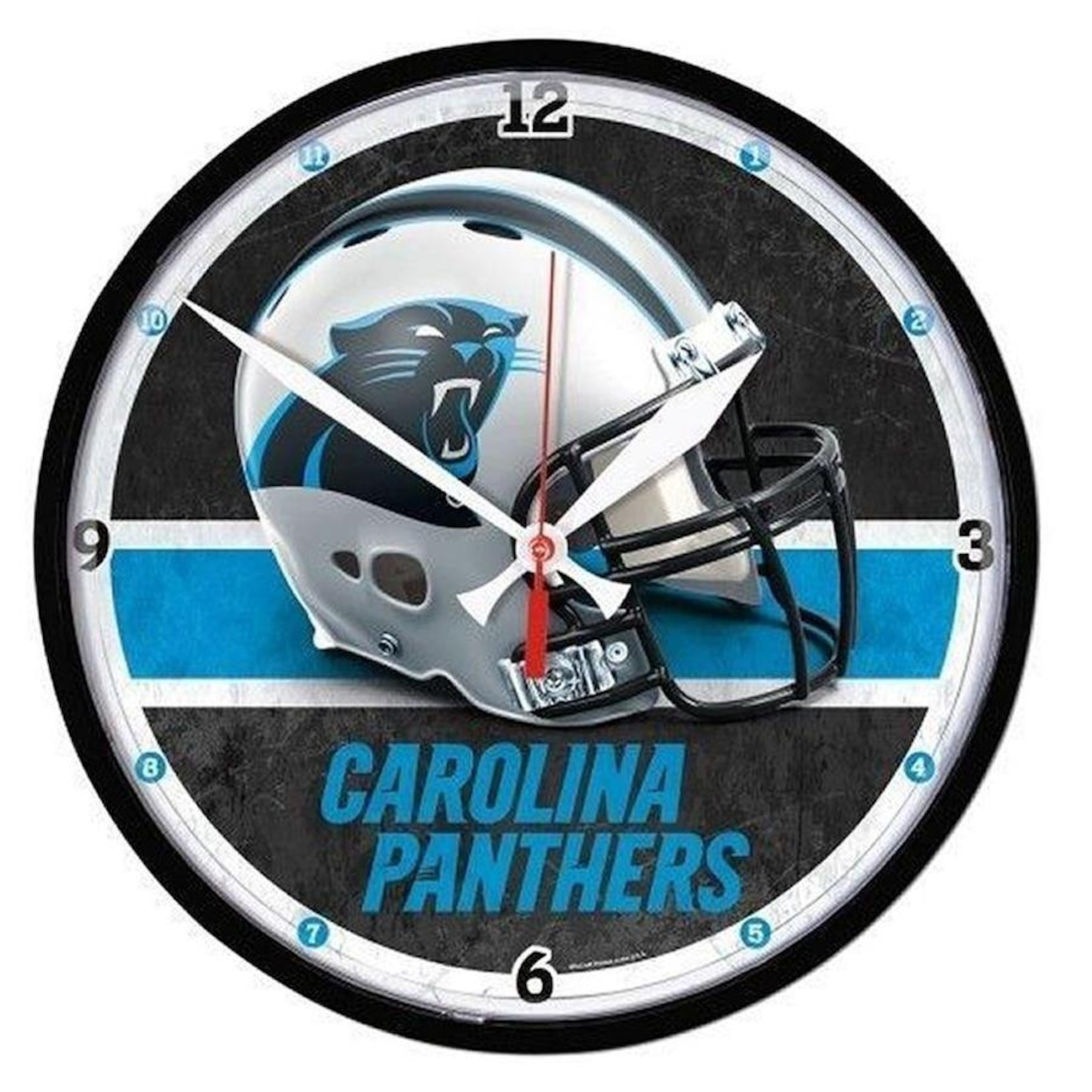 Relógio de Parede NFL Carolina Panthers - 32cm - Foto 1