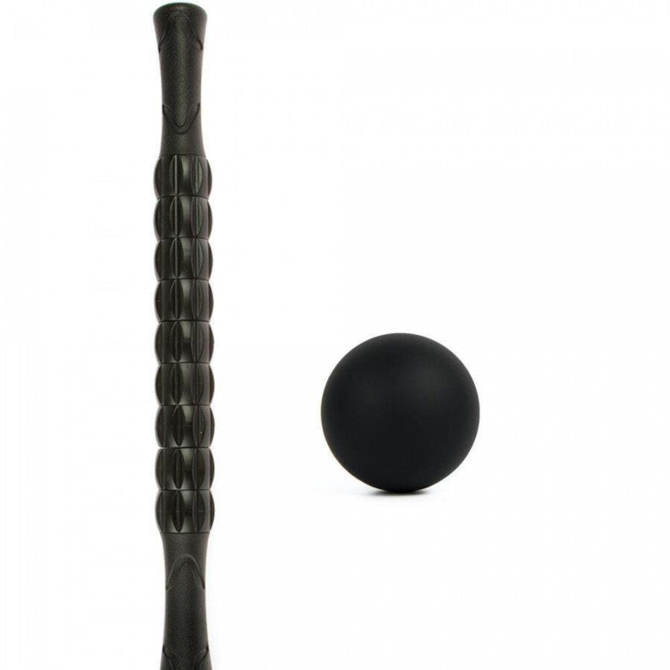 Kit Bastão Yangfit de Massagem + Bola de Massagem Lacrosse Liberação Miofascial - Foto 1