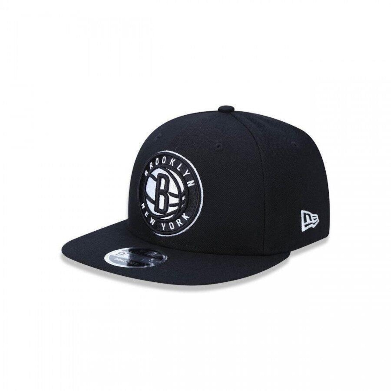 Boné Aba Reta New Era 9Fifty Original Fit NBA Brooklyn Nets - Ajustável - Snapback - Adulto - Foto 1