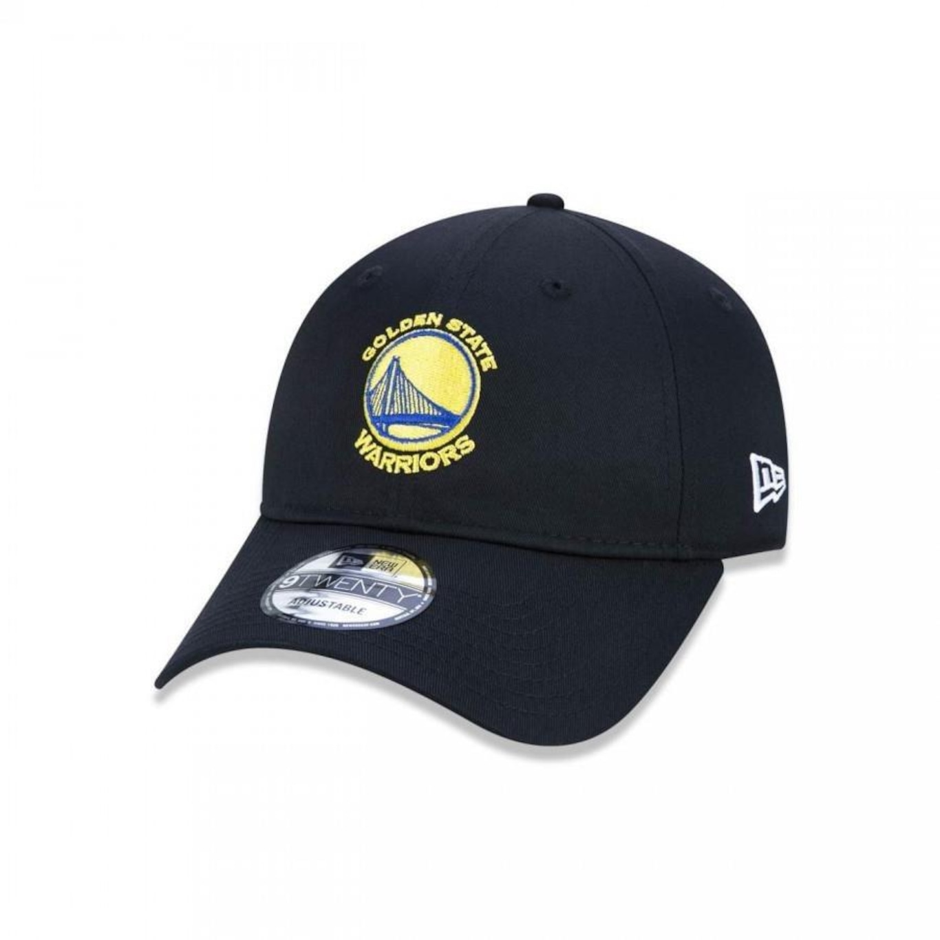 Boné Aba Curva New Era 9Twenty NBA Golden State Warriors Basic - Ajustável - Strapback - Adulto - Foto 1