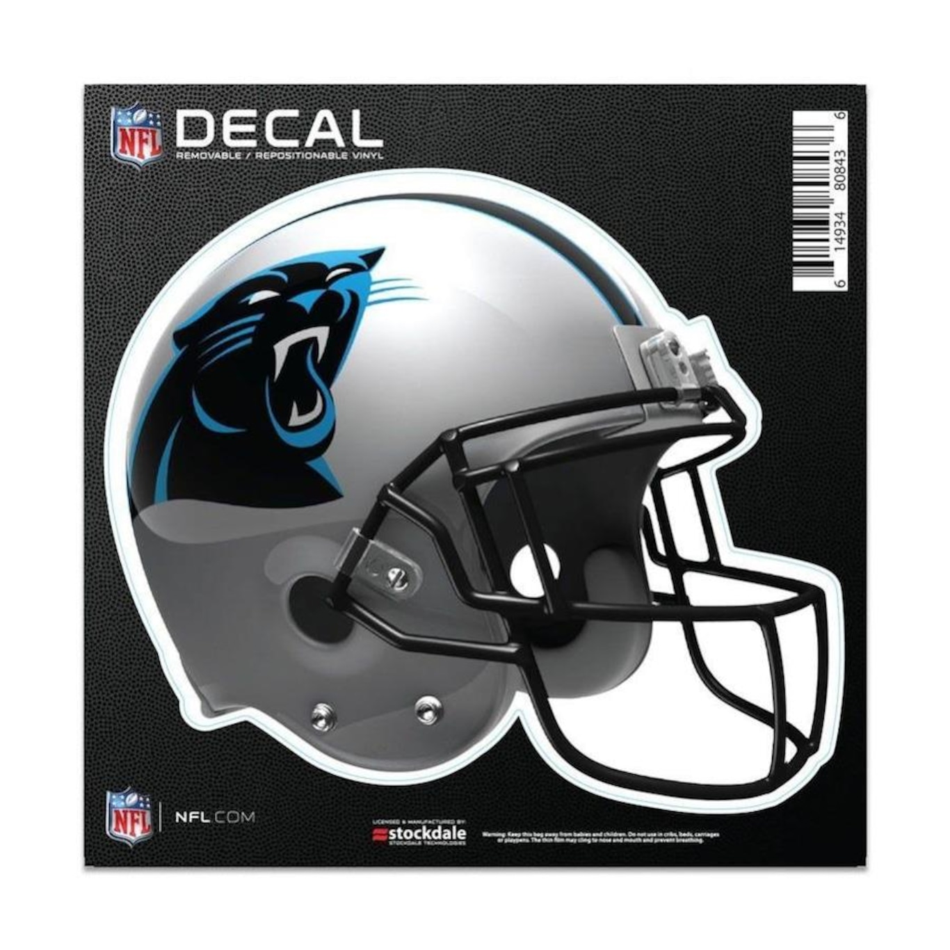 Adesivo All Surface Capacete NFL Carolina Panthers - Foto 1