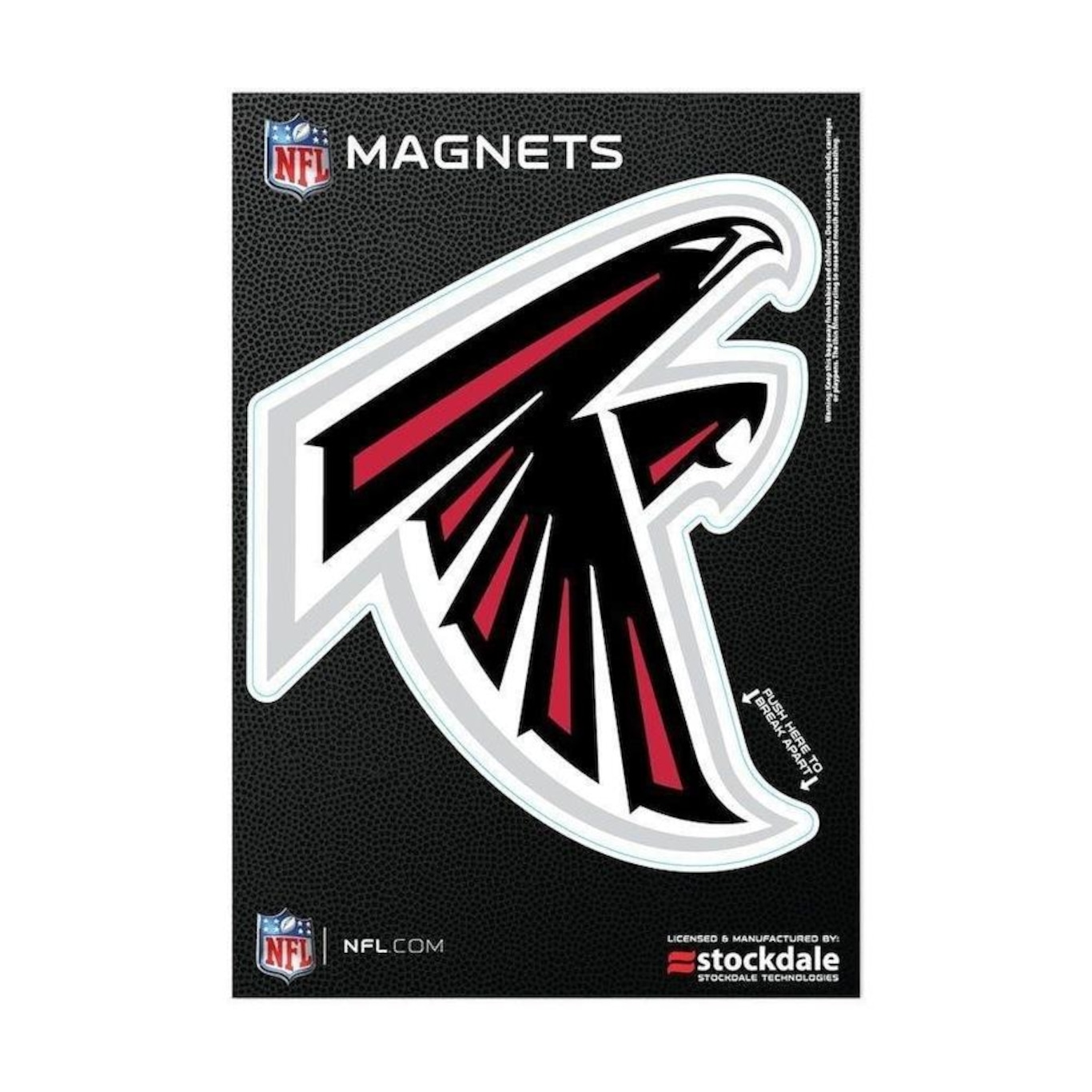 Imã Magnético Vinil Atlanta Falcons NFL - 7X12cm - Foto 1