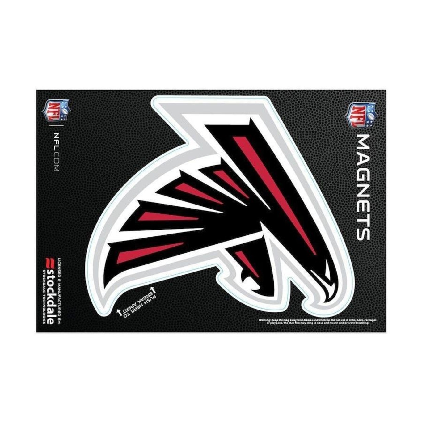 Imã Magnético Vinil Atlanta Falcons NFL - 7X12cm - Foto 2