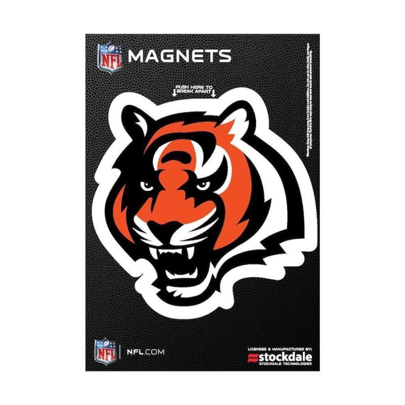 Imã Magnético Vinil Cincinnati Bengals NFL - 7X12cm - Foto 1